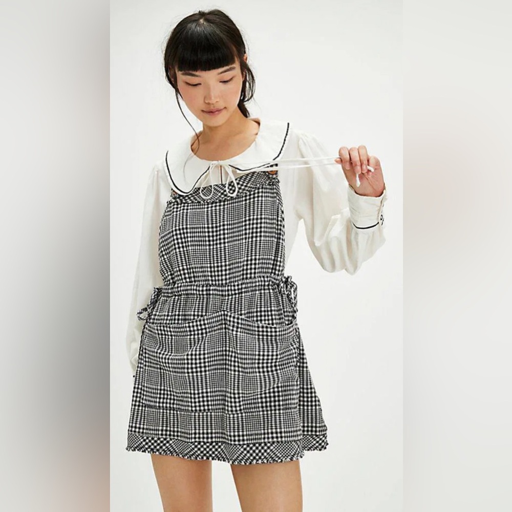 Free People mini plaid checkered skirtall
